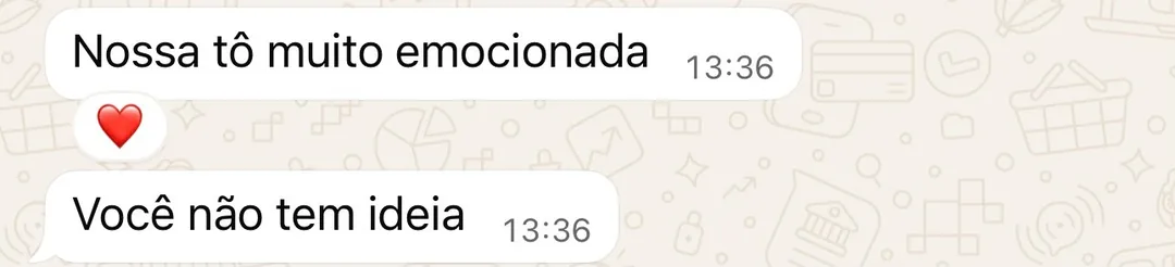 Cliente: 'Eu ameiii demais'